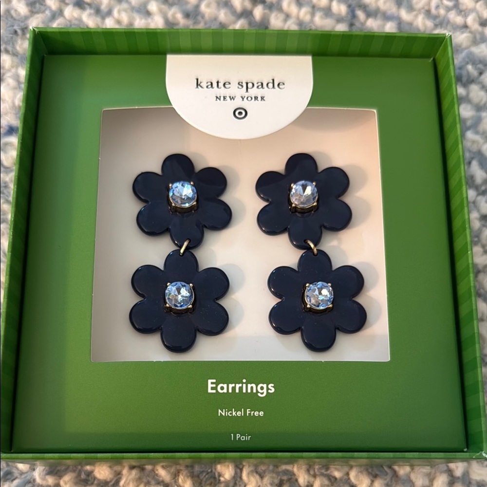 NWT Kate Spade New York Blue Earrings